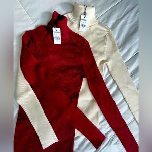 2 Woman’s Turtleneck Tops
